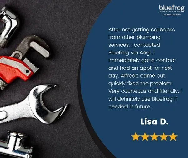 Slide of Bluefrog Plumbing + Drain