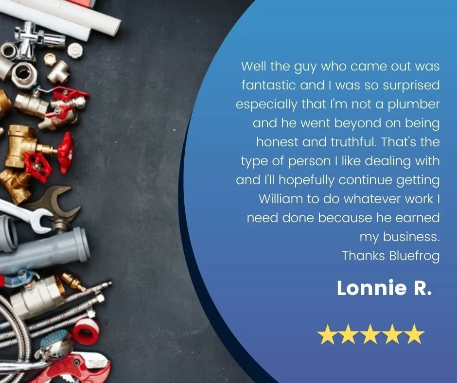 Slide of Bluefrog Plumbing + Drain