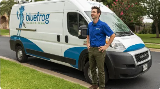 Slide of Bluefrog Plumbing + Drain