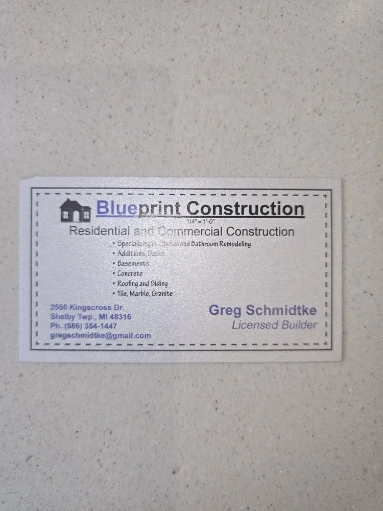 Slide of Blueprint Construction