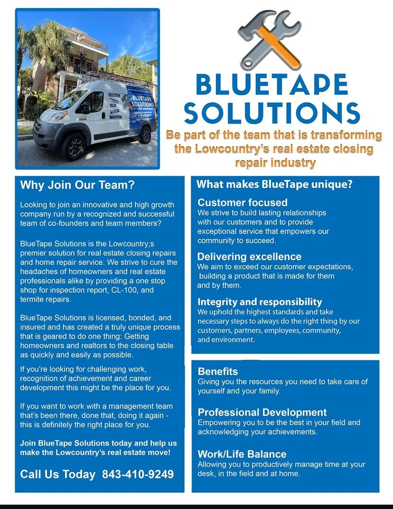 Slide of BlueTape Solutions