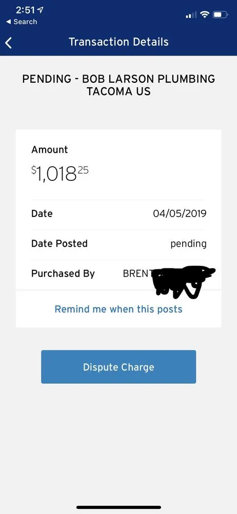 Slide of Bob Larson Plumbing