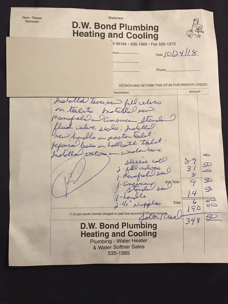 Slide of Bond Plumbing Heating and Cooling