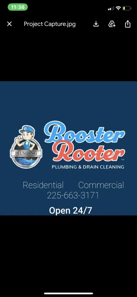Slide of Booster Rooter Plumbing and Drain Cleaning