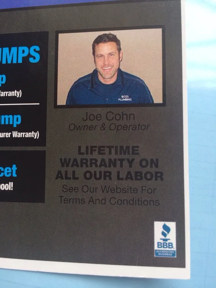 Slide of Boss Plumbing Corp
