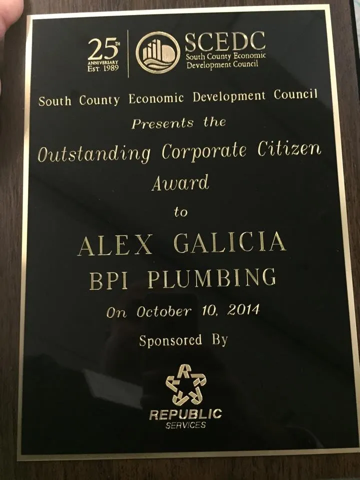 Slide of BPI Plumbing