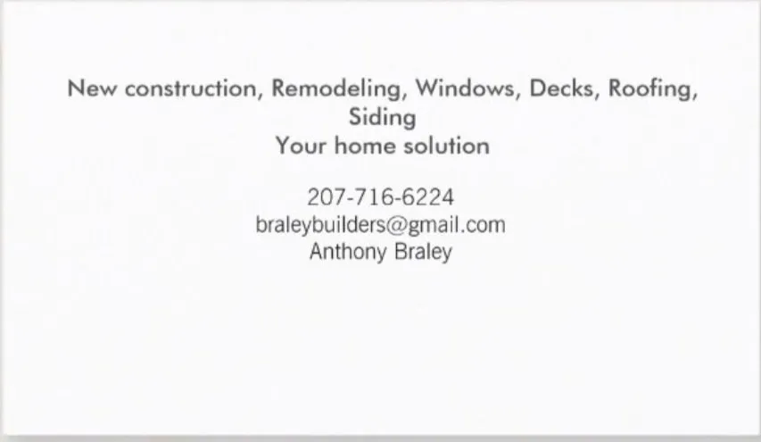 Slide of Braley Builders and Remodeling