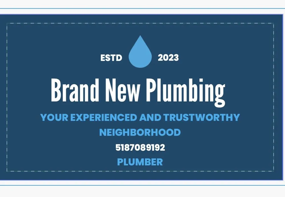 Slide of Brand New Plumbing