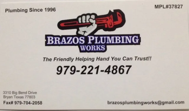Slide of Brazos Plumbing Works