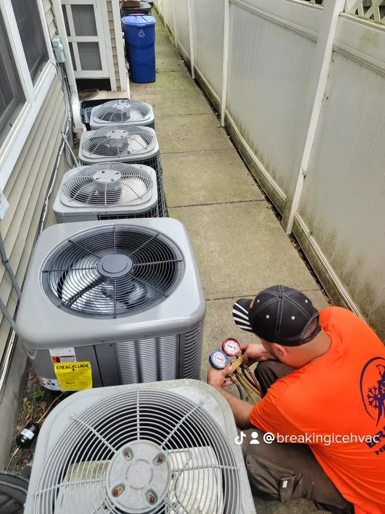 Slide of Breaking Ice Hvac