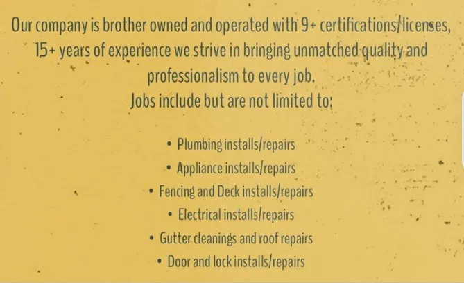 Emergency emergency plumbing experts serving Vandalia, OH - Brewer Handyman Services