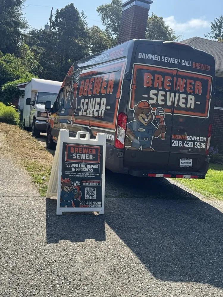 Slide of Brewer's Sewer repair