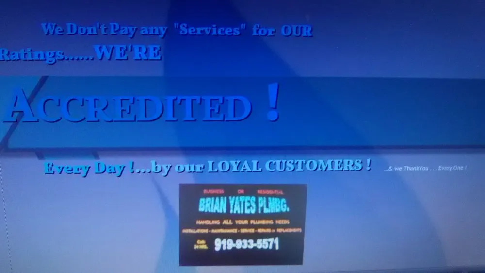 Slide of Brian Yates Plumbing