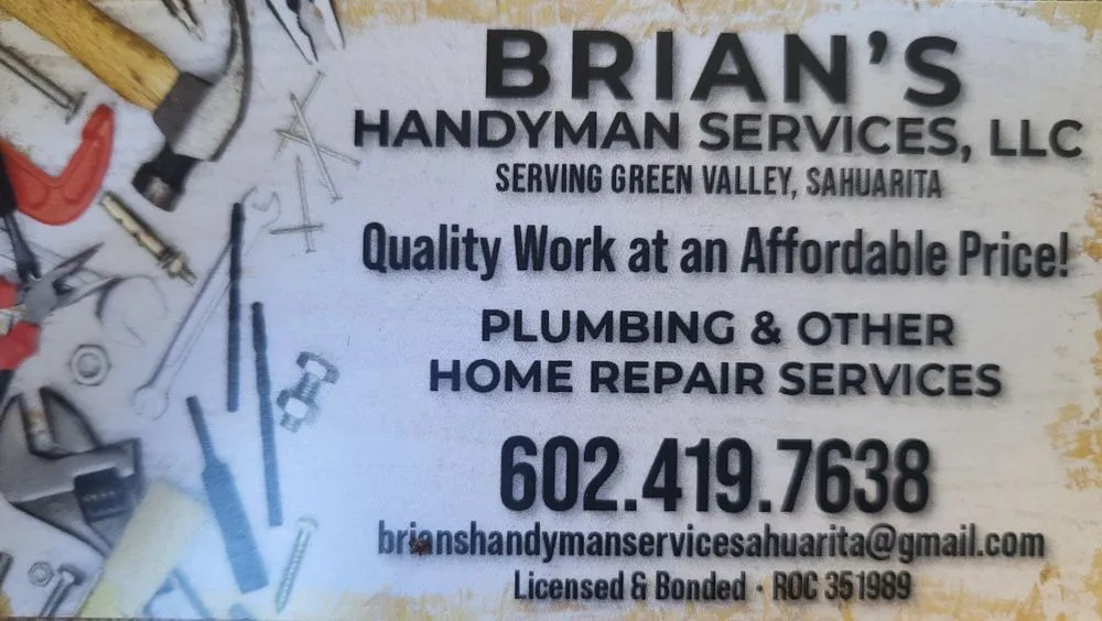 Slide of Brian’s Handyman & Home Repair Services