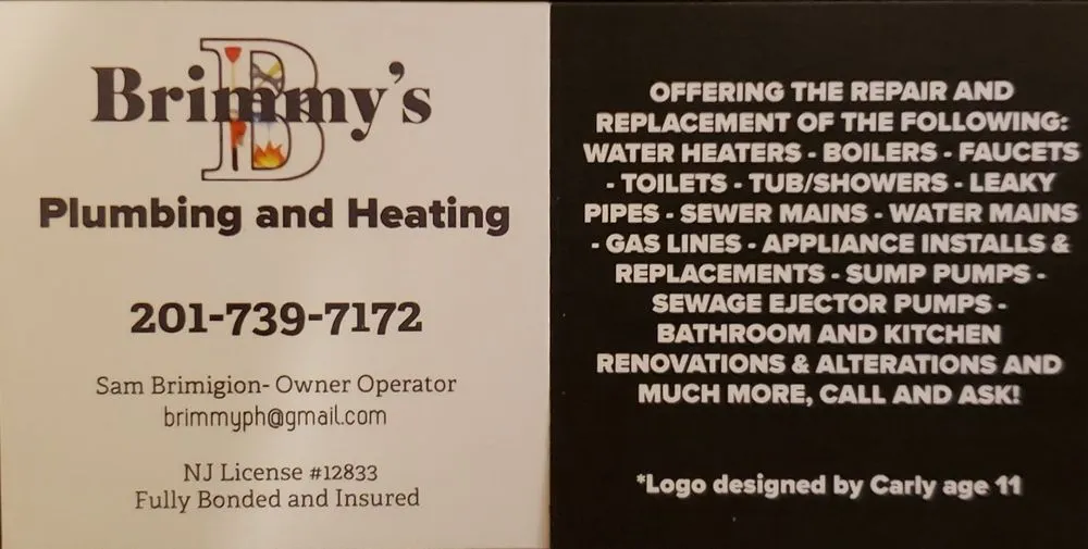 Slide of Brimmy's Plumbing and Heating