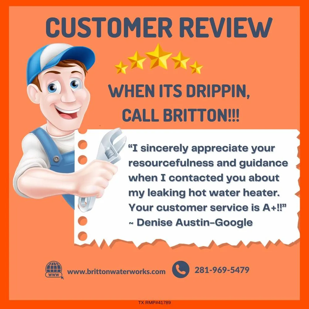 Slide of Britton Waterworks Plumbing