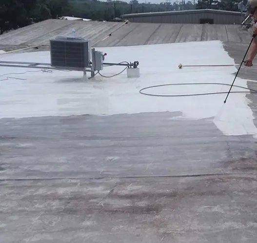 Slide of Broke back plumbing and filtration