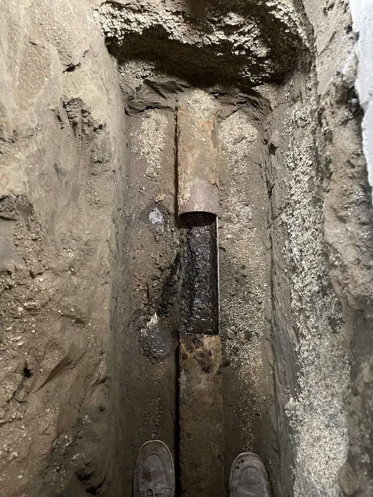 Slide of Broke Plumbing