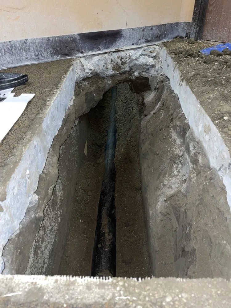 Slide of Broke Plumbing