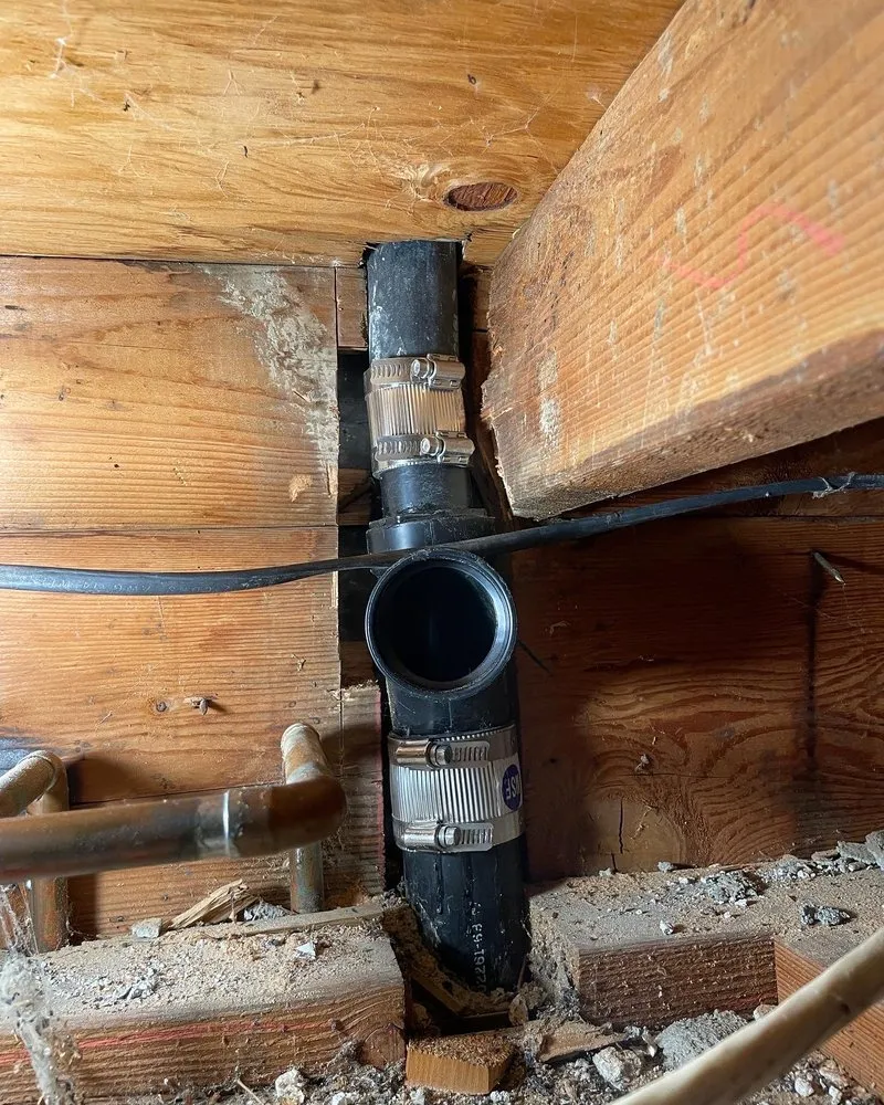 Slide of Broke Plumbing