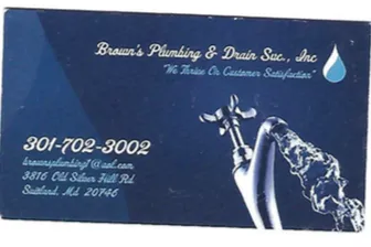 Slide of Brown's Plumbing & Drain