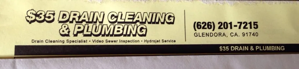 Slide of Bryan's Drain Cleaning