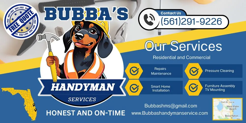 Slide of Bubba's Handyman Services