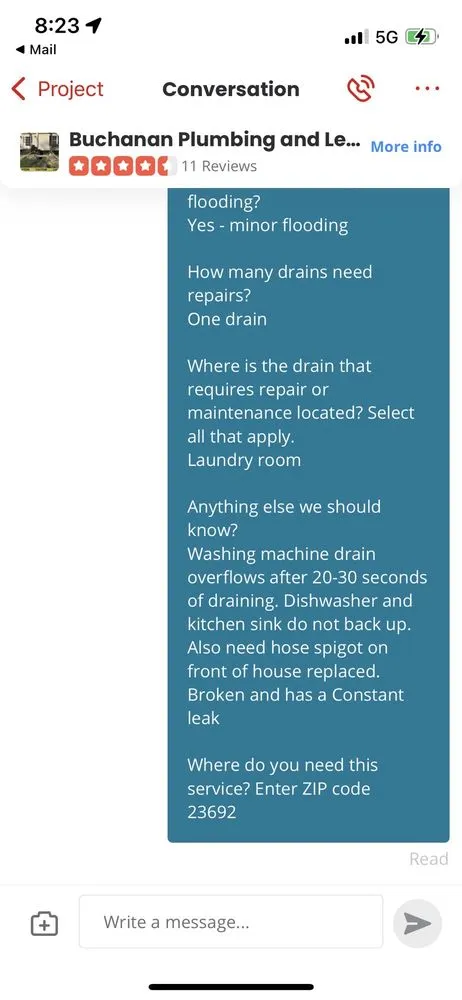 Slide of Buchanan Plumbing