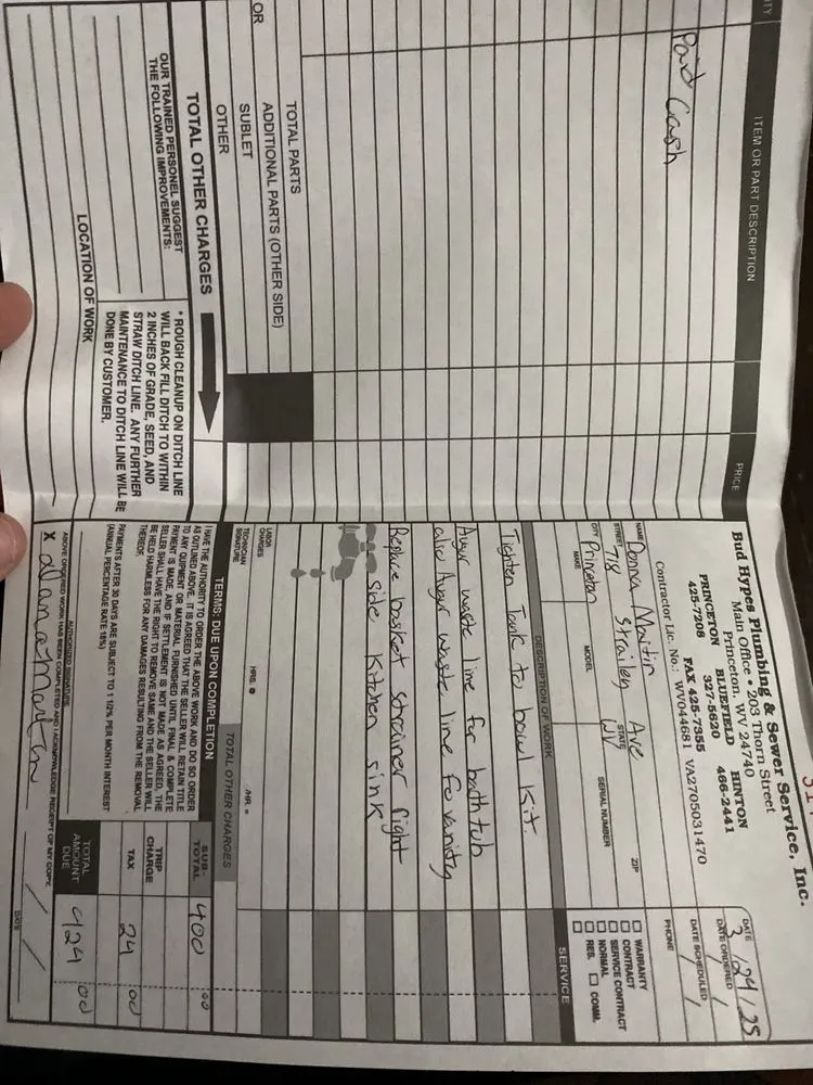 Slide of Bud Hypes Plumbing & Sewer Service