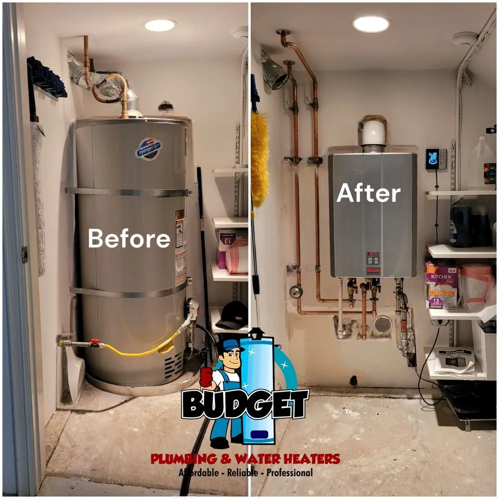 Slide of Budget Plumbing & Water Heaters
