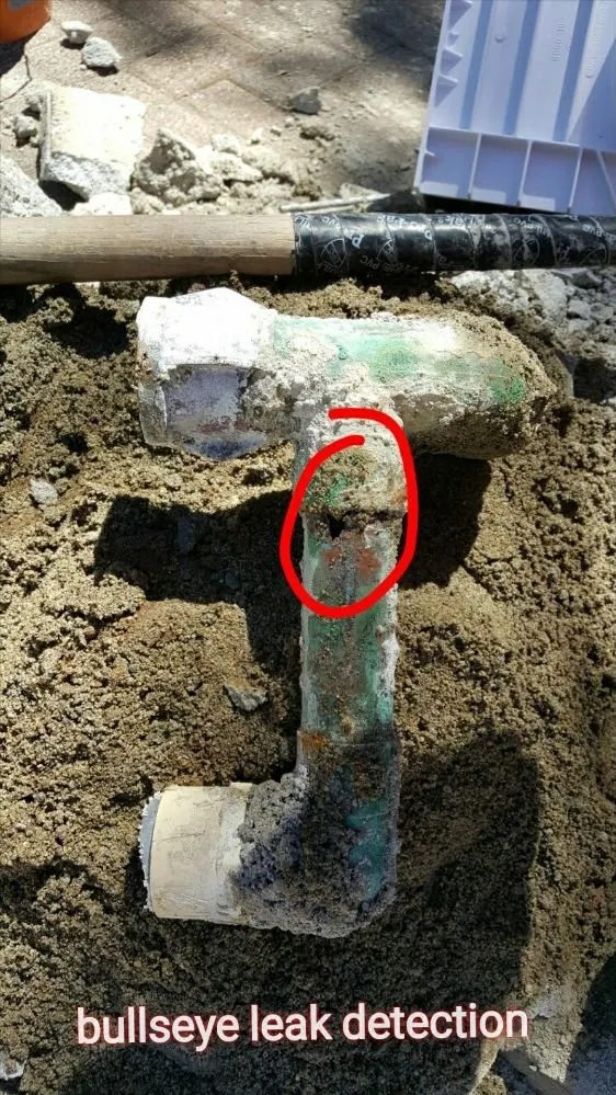 Slide of Bullseye Leak Detection