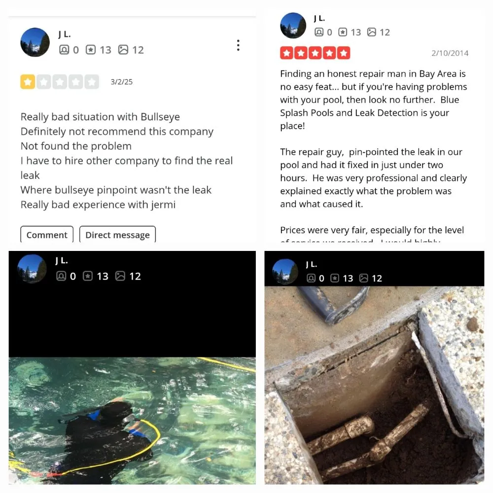 Slide of Bullseye Leak Detection