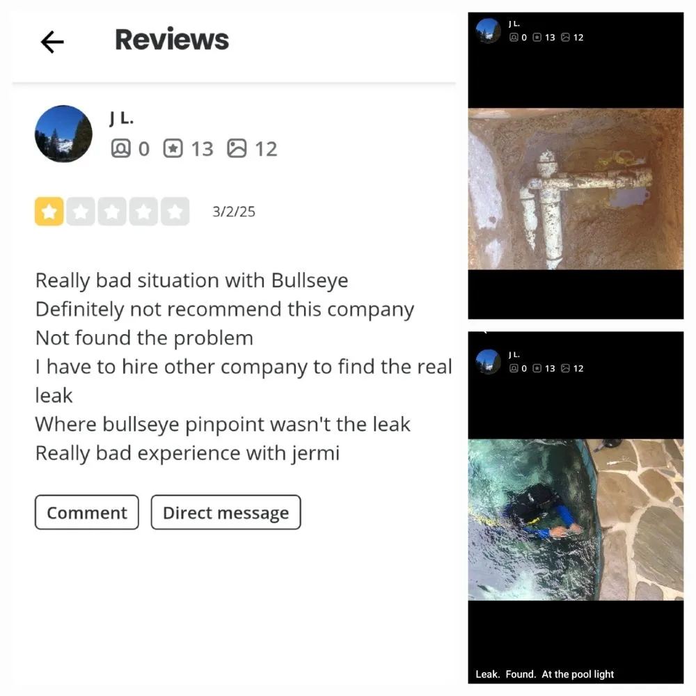 Slide of Bullseye Leak Detection