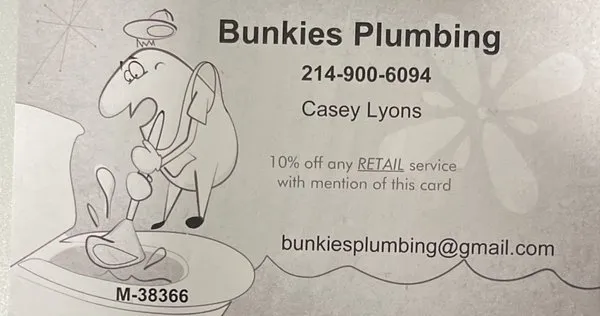 Bunkies Plumbing Logo