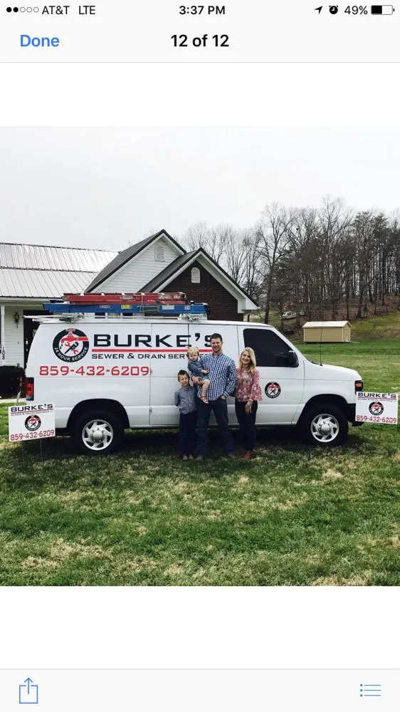 Slide of Burke's Sewer & Drain Services