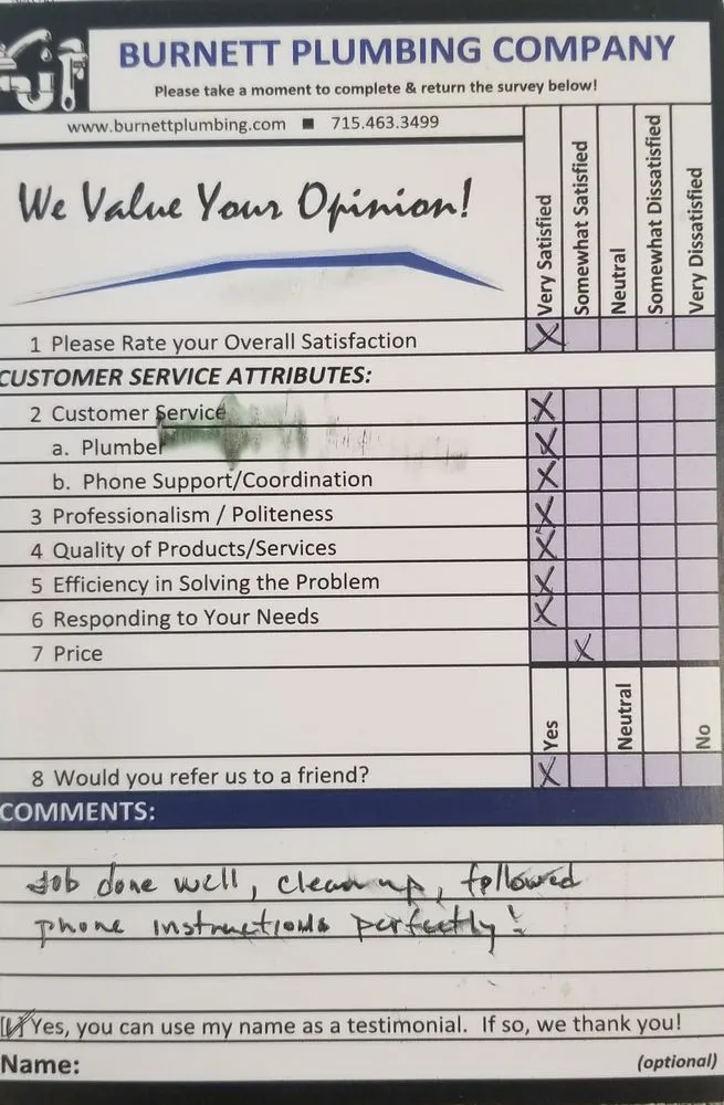 Emergency emergency plumbing experts serving Webster, WI - Burnett Plumbing Company