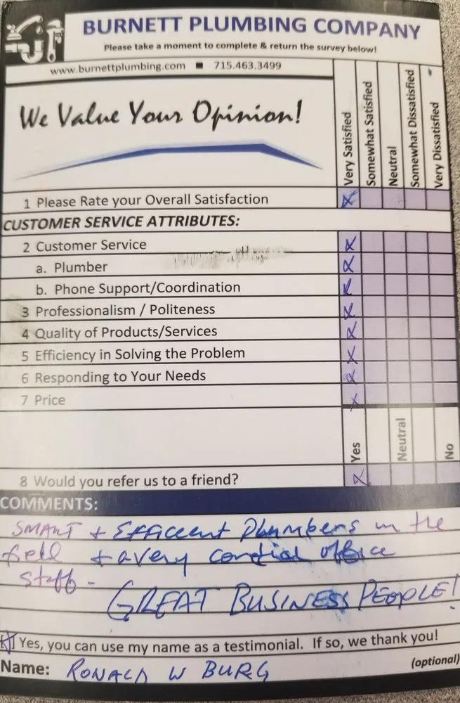 Affordable leak detection in Webster, WI by Burnett Plumbing Company