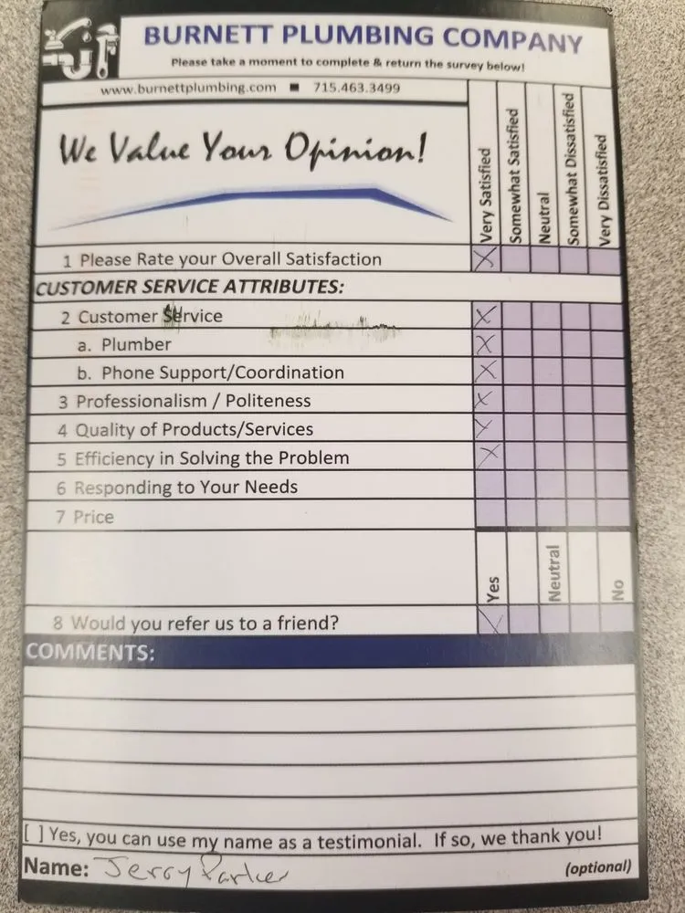 Trusted pipe repair experts serving Webster, WI - Burnett Plumbing Company