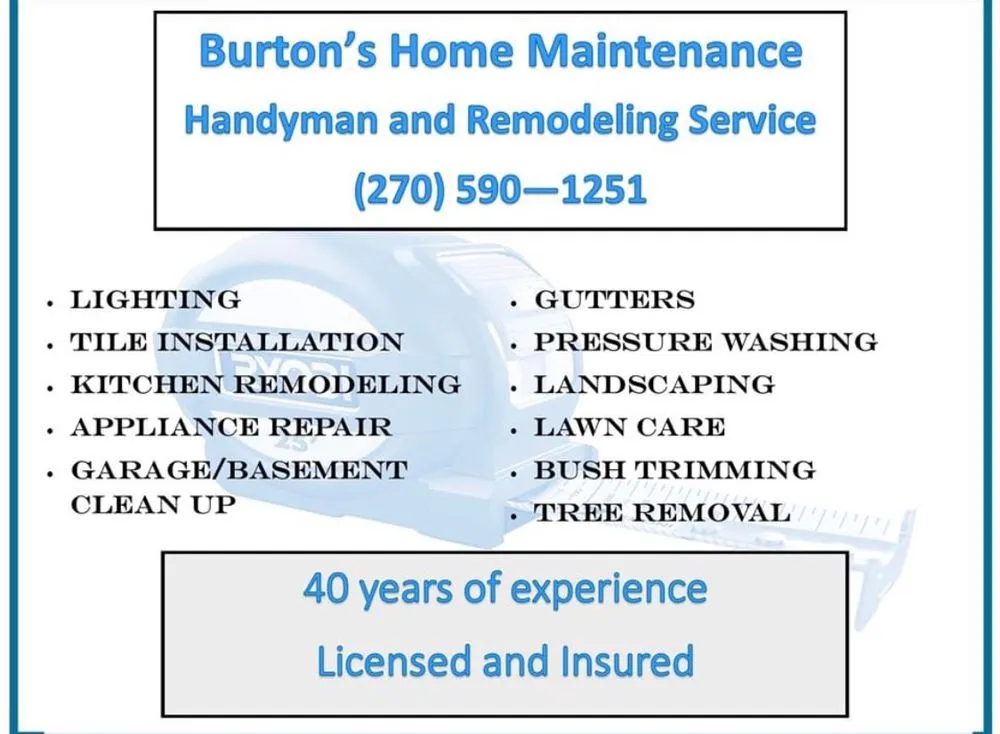 Top-rated leak detection in Glasgow, KY by Burton’s Home Maintenance