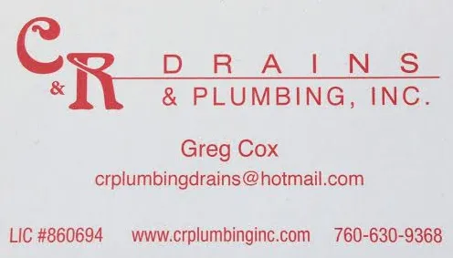 Slide of C & R Drains and Plumbing