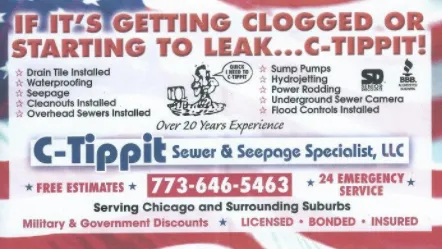 Trusted water heater service experts serving Chicago, IL - C-Tippit Sewers & Seepage Specialist