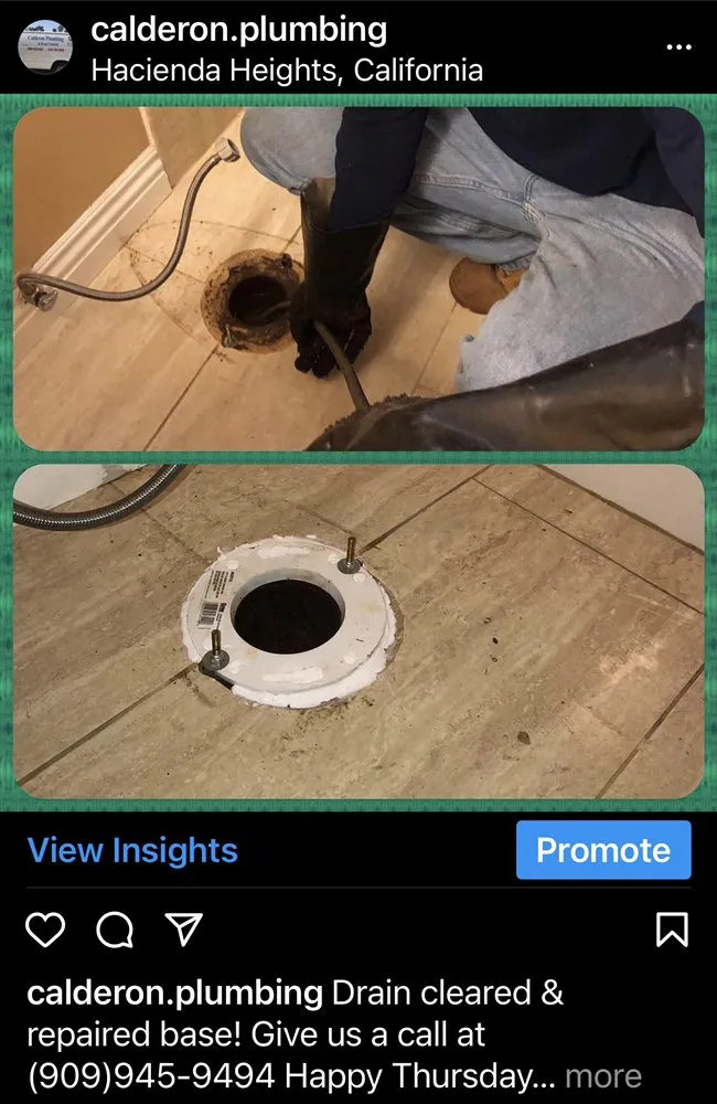 Slide of Calderon Plumbing & Drain Services