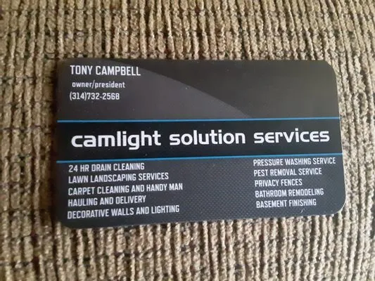 Camlight Solutions Drain Cleaners Logo
