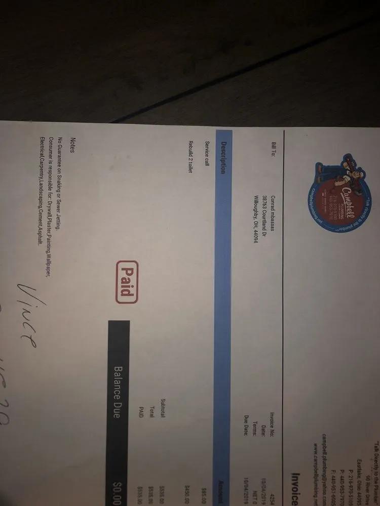 Slide of Campbell Plumbing and Drain Cleaning