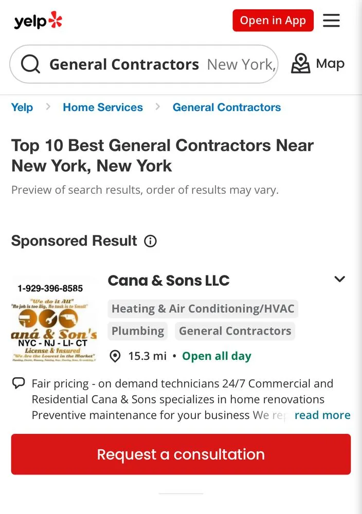 Slide of Cana & Sons