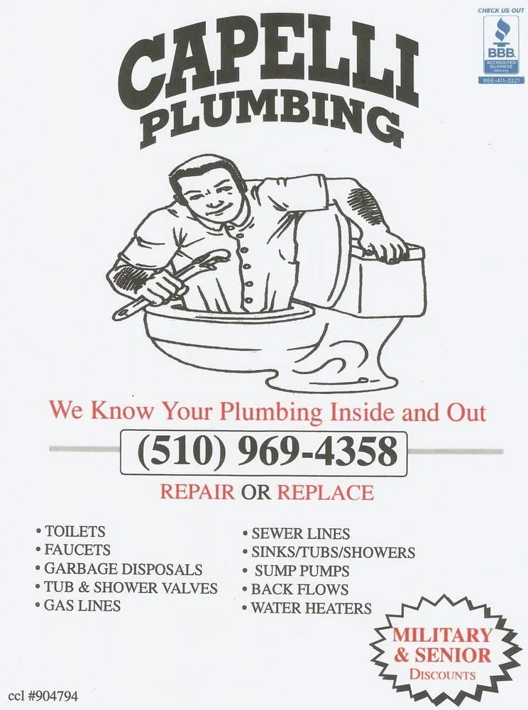 Expert drain cleaning in San Leandro, CA by Capelli Plumbing & Drain Cleaning