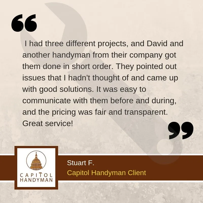 Slide of Capitol Handyman & Plumbing