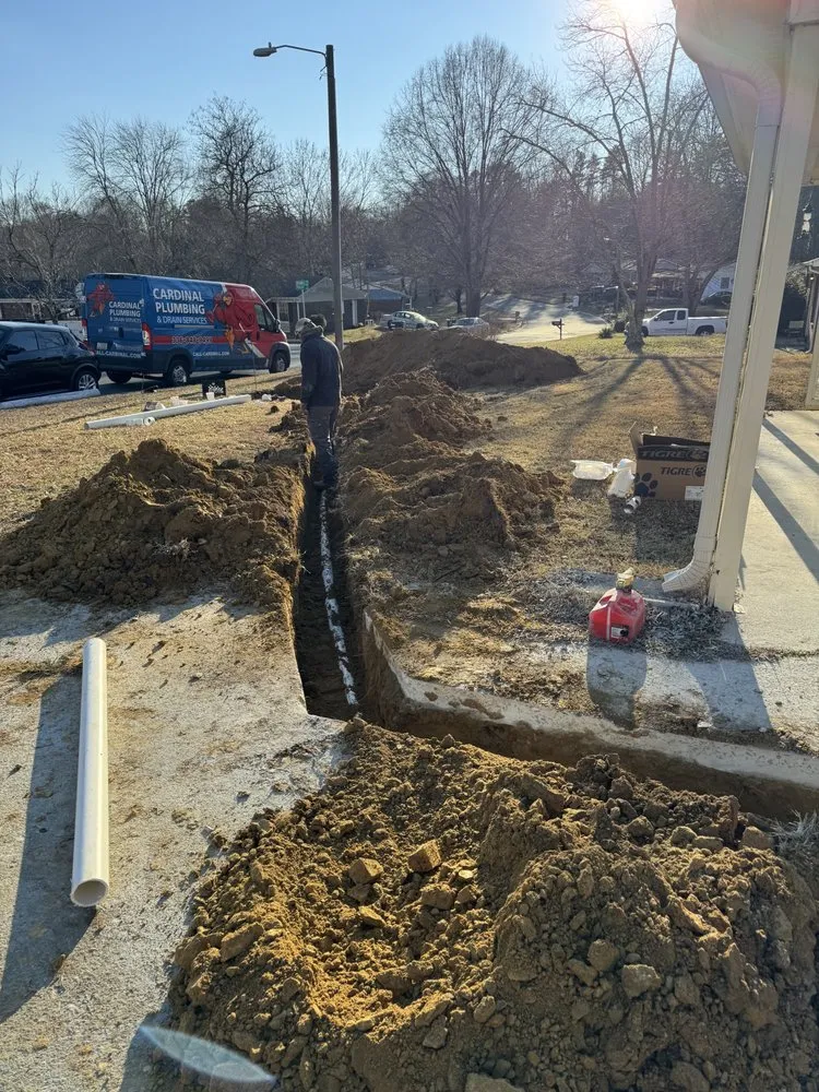 Emergency plumbing repair for homes in Kernersville, NC by Cardinal Plumbing & Drain Services