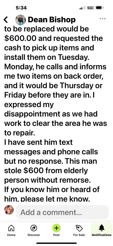 Slide of Carlos Plumbing Service