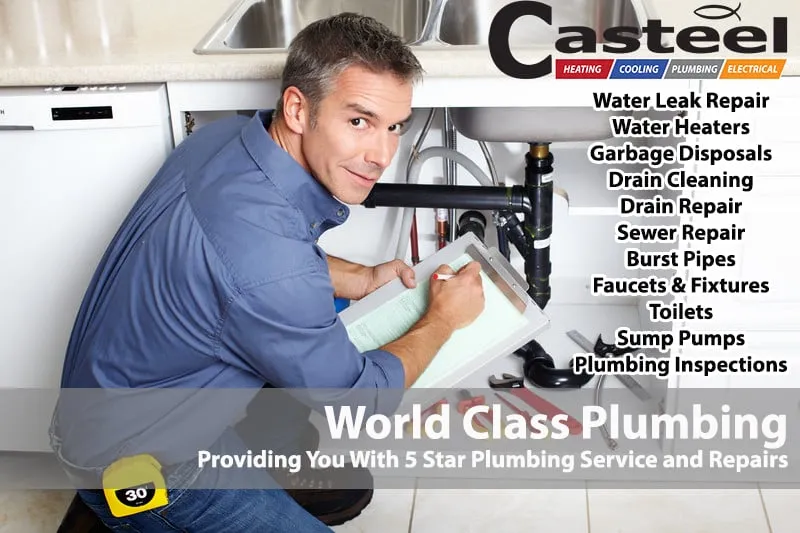 Trusted pipe repair experts serving Marietta, GA - Casteel Heating, Cooling, Plumbing & Electrical
